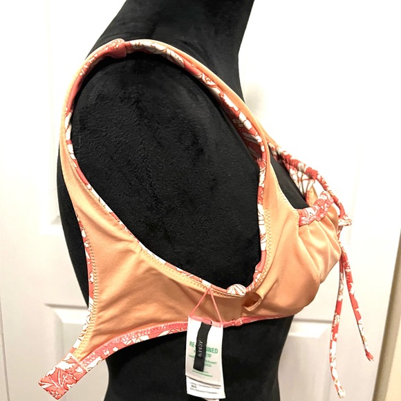 JCrew Swim Tie Front Square Neck Bikini Top Sz XS - Picture 10 of 14